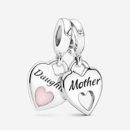 Splittable Heart Charm and Bracelet Set